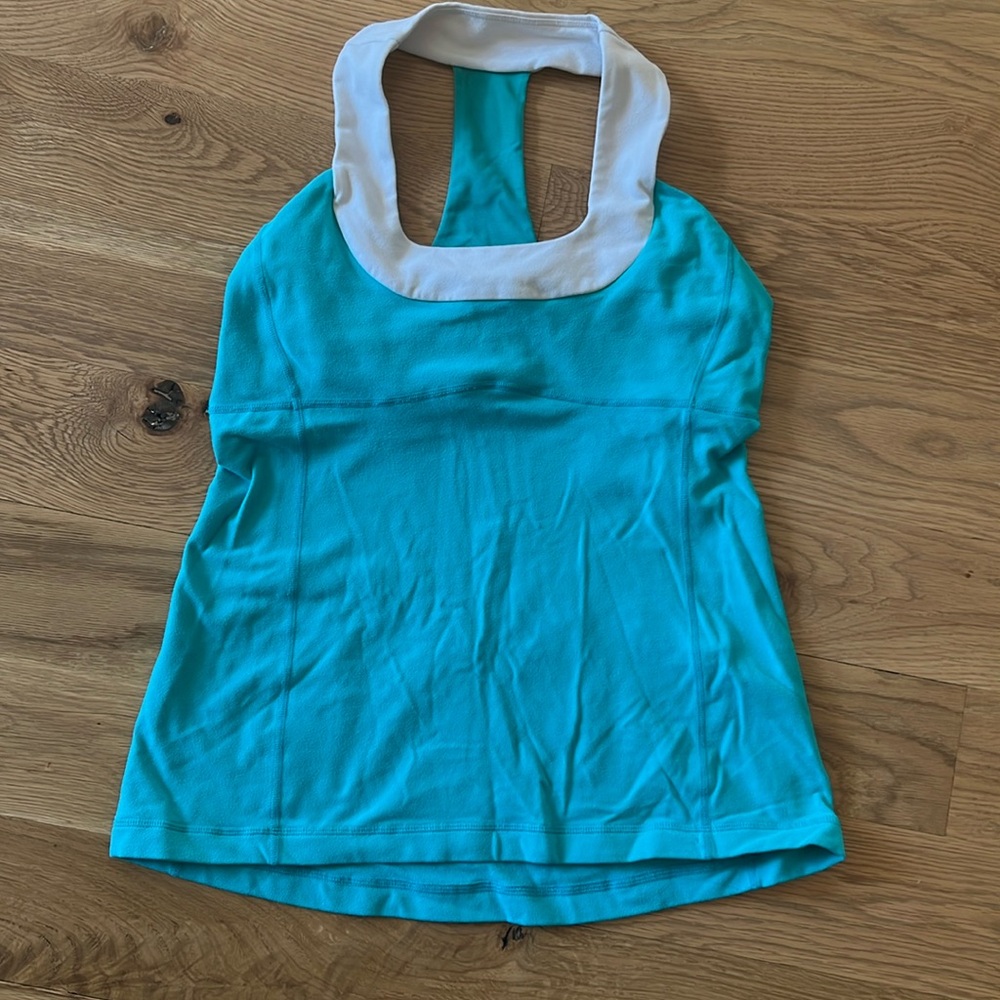 Lululemon racerback tank. Built in bra.